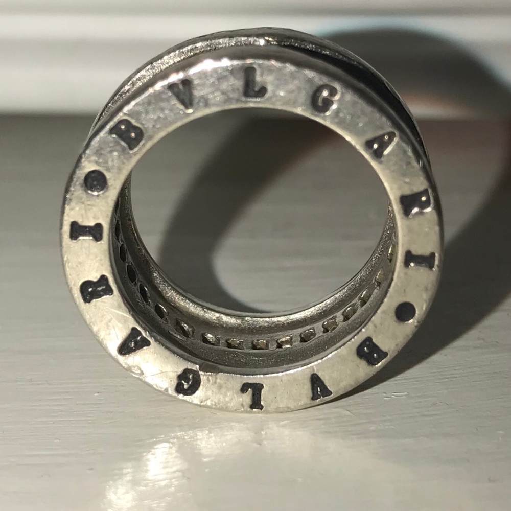 Bvlgari silver ring stamped 925
